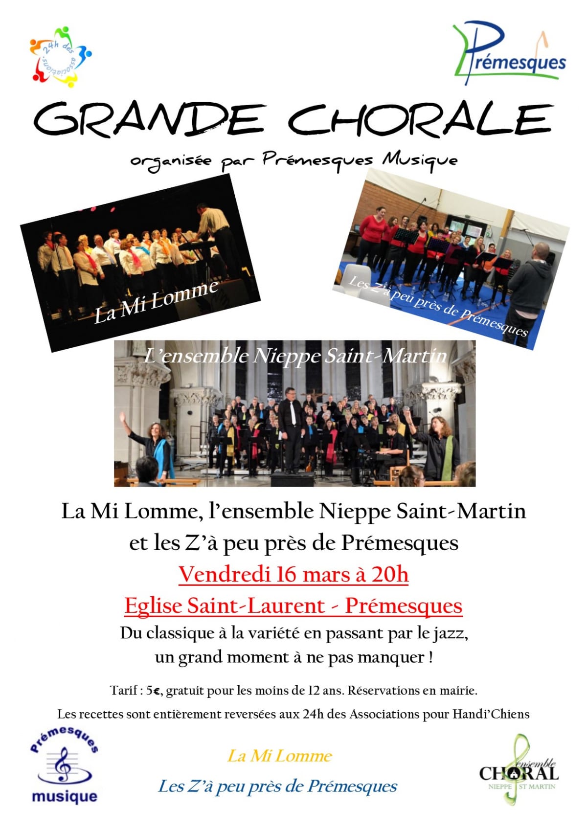 Affiche Chorale - Premesques